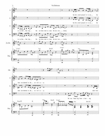 Via Dolorosa For Vocal Quartet Satb Page 2