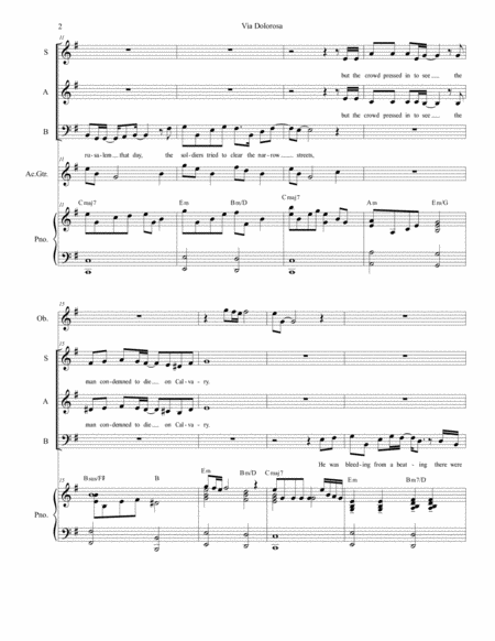 Via Dolorosa For Vocal Trio Sab Page 2