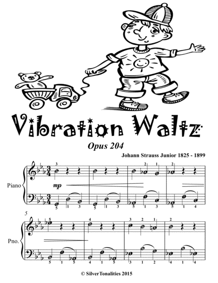 Vibration Waltz Opus 204 Easiest Piano Sheet Music Tadpole Edition Page 2