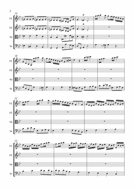 Violin Concerto In G Minor String Quartet Antonio Vivaldi Rv 332 Opus 8 No 8 Page 2