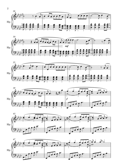 Viva La Vida Harp Solo Page 2