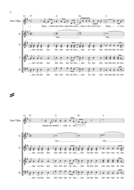 Viva La Vida Satb Coldplay Page 2