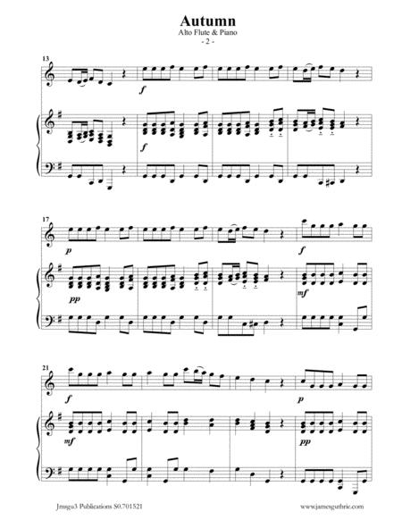 Vivaldi Autumn From The Four Seasons For Alto Flute Piano Page 2