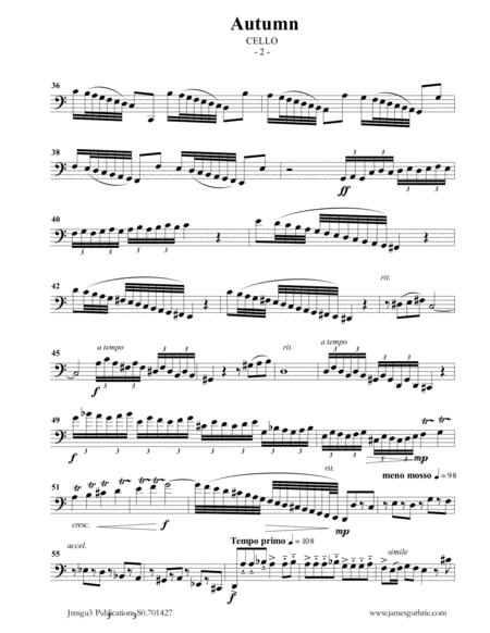 Vivaldi Autumn From The Four Seasons For Cello Piano Page 2