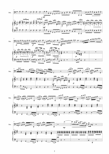 Vivaldi Bassoon Concerto In C Major Rv471 For Bassoon And Piano Page 2