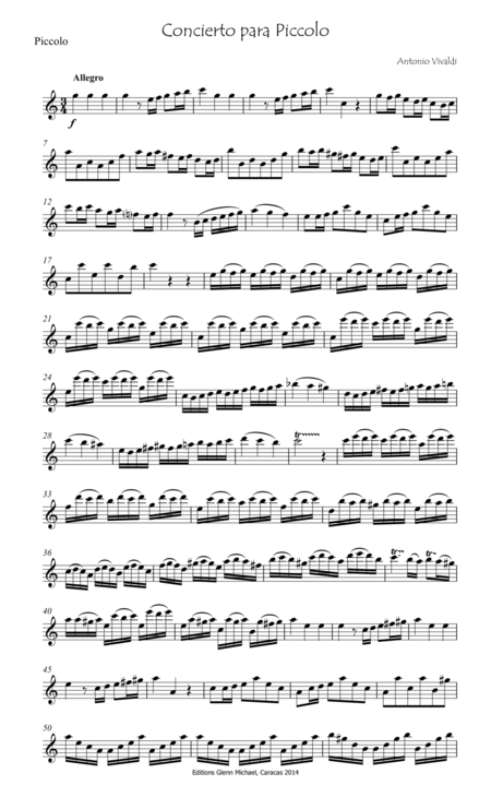 Vivaldi Concerto For Piccolo Strings Page 2