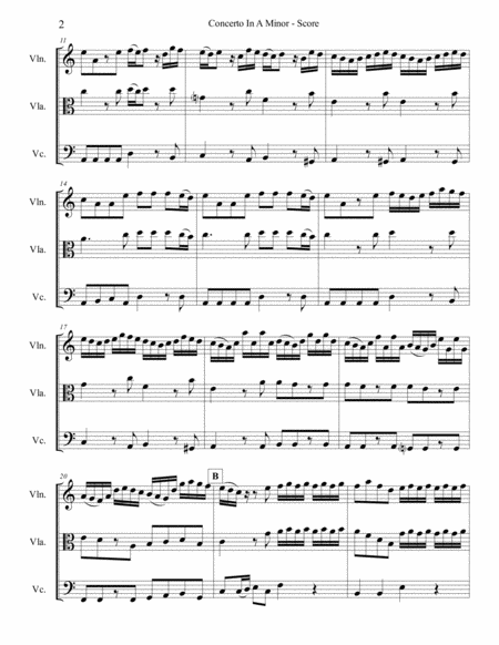 Vivaldi Concerto In A Minor 1st Mvt For String Trio Page 2