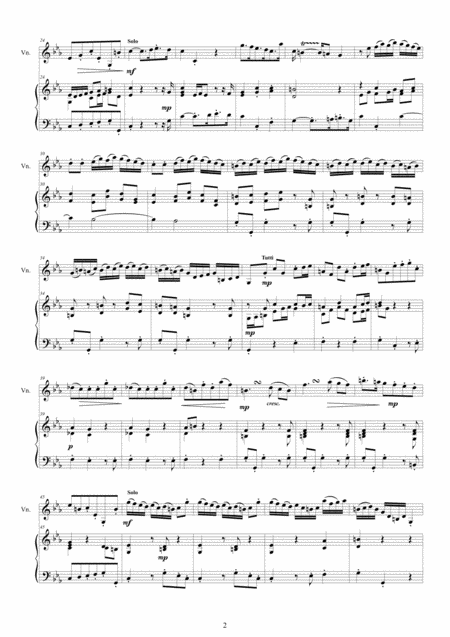 Vivaldi Concerto No 10 In C Minor Op 4 Rv196 For Violin And Piano Page 2