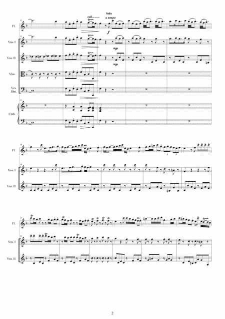 Vivaldi Flute Concerto No 5 In F Major Op 10 Rv 434 For Flute Strings And Cembalo Page 2