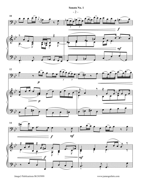 Vivaldi Sonata No 1 For Trombone Piano Page 2