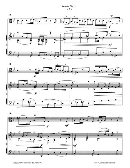 Vivaldi Sonata No 1 For Viola Piano Page 2