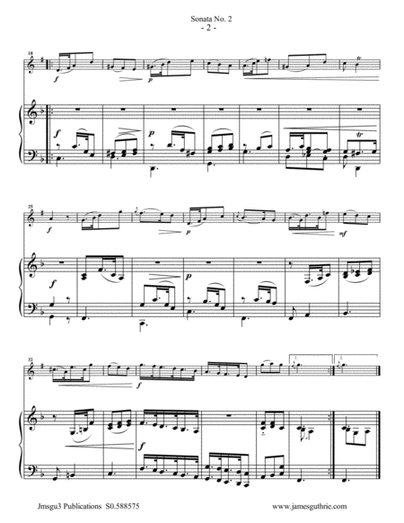 Vivaldi Sonata No 2 For Baritone Horn Piano Page 2