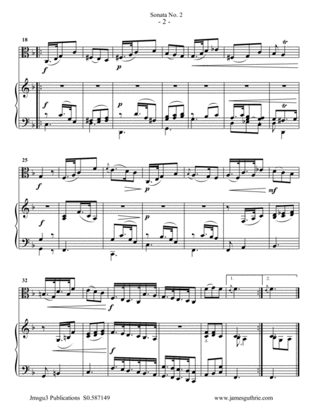 Vivaldi Sonata No 2 For Viola Piano Page 2