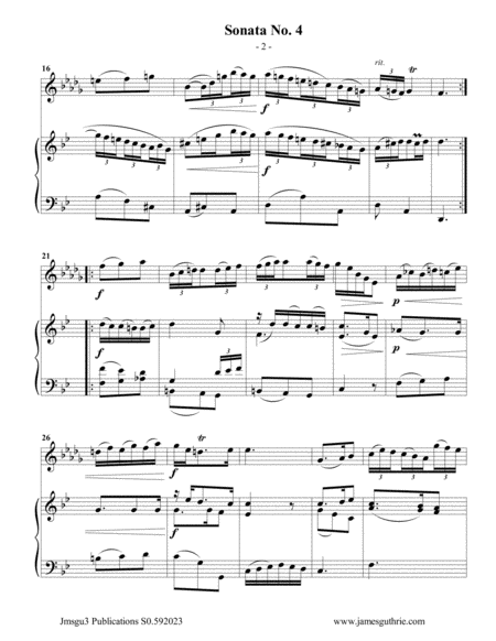 Vivaldi Sonata No 4 For Oboe D Amore Piano Page 2