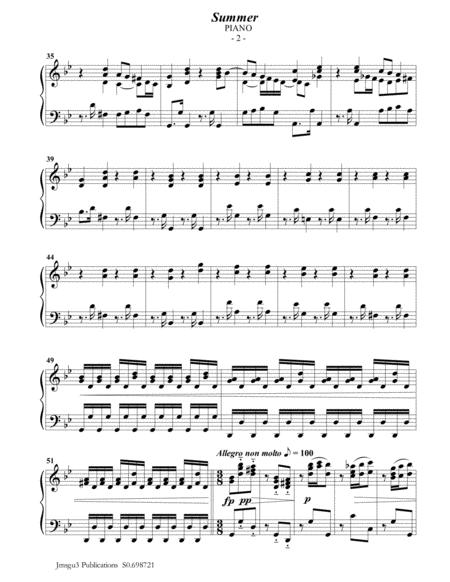 Vivaldi Summer From The Four Seasons For Bass Flute Piano Page 2