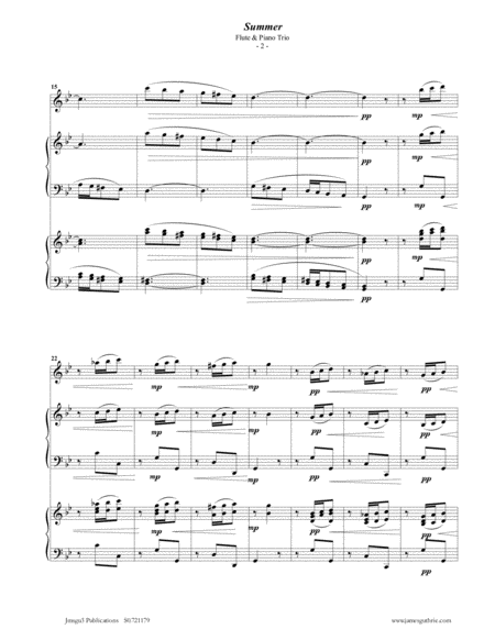 Vivaldi Summer From The Four Seasons For Flute Piano Trio Page 2