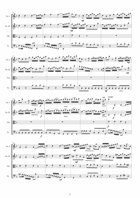 Vivaldi Violin Concerto In F Major Rv 284 Op 4 No 9 For String Quartet Page 2