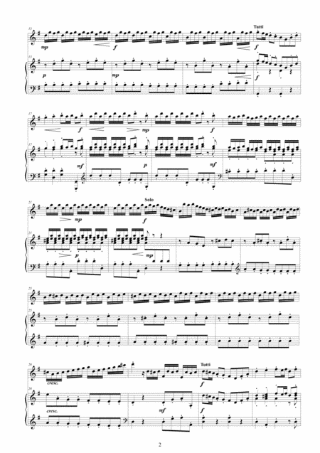 Vivaldi Violin Concerto In G Major Rv 310 Op 3 No 3 For Violin And Piano Page 2