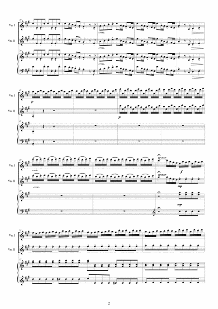 Vivaldi Violin Concerto No 5 In A Major Rv 519 Op 3 For Two Violins And Piano Page 2