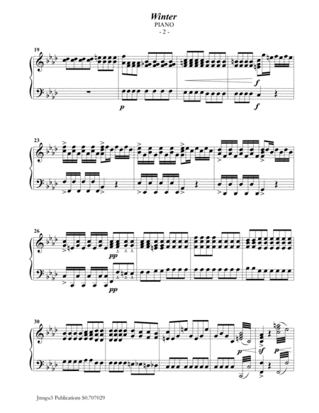 Vivaldi Winter From The Four Seasons For Trombone Piano Page 2