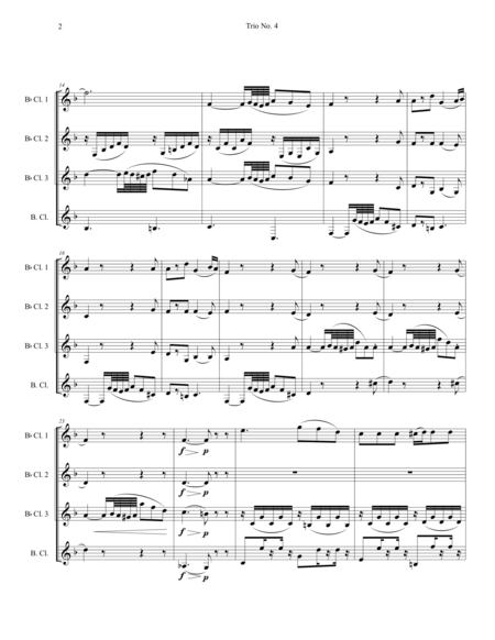 W A Mozart Trio No 4 Kegelstatt Trio Kv 498 Arranged For Clarinet Quartet Page 2