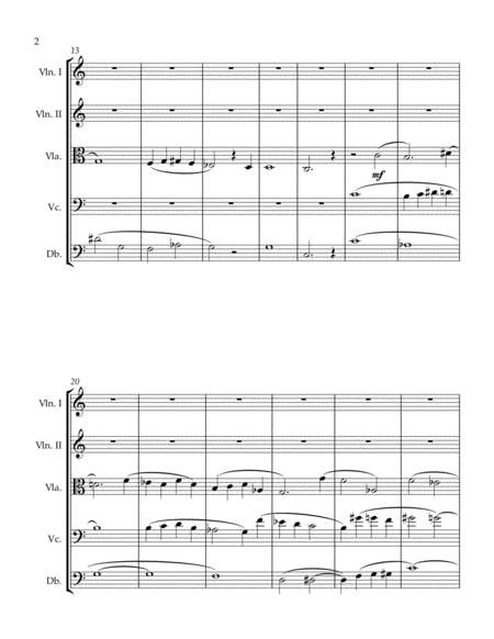 W L Larsen Adagio For String Orchestra Page 2