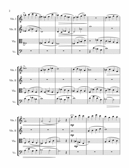 W L Larsen String Quartet No 2 Page 2