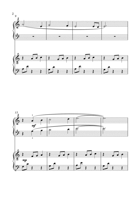 Waiting For The Rain Duet For 4 Hands 1 Piano Page 2