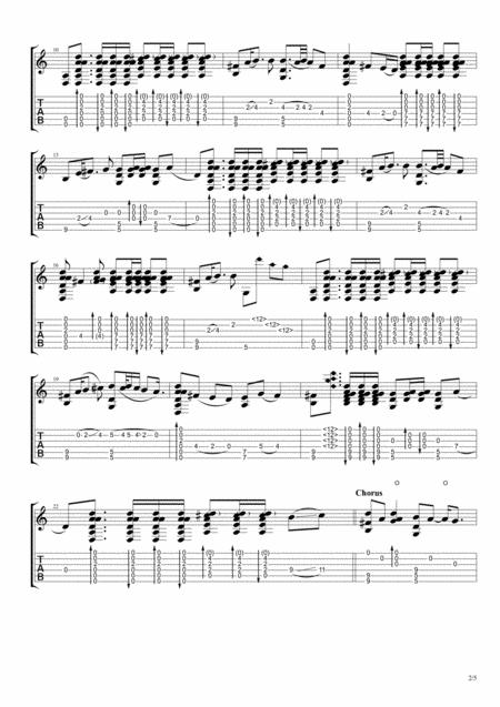 Wake Me Up Fingerstyle Guitar Page 2