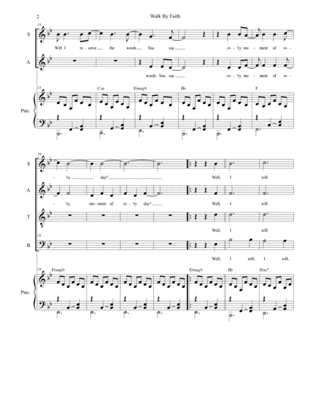 Walk By Faith For Satb Page 2