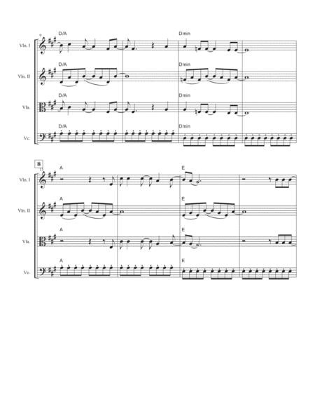 Walk For String Quartet Page 2