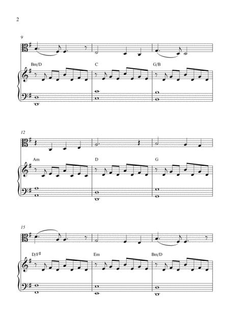 Walk Hand In Hand Viola Solo And Piano Accompaniment Page 2