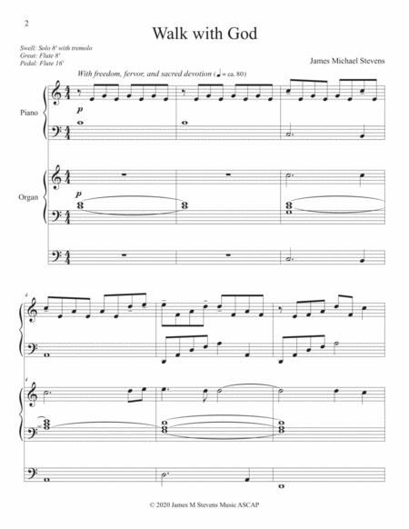 Walk With God Piano Organ Page 2