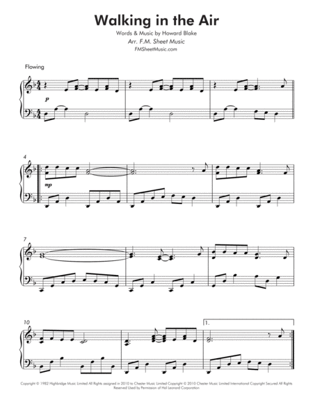 Walking In The Air Intermediate Piano Page 2