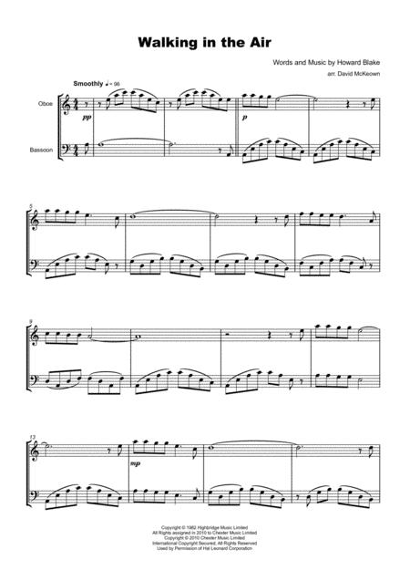 Walking In The Air Theme From The Snowman For Oboe And Bassoon Duet Page 2