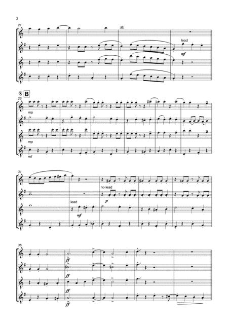 Wallace And Gromit Theme For Saxophone Quartet Page 2