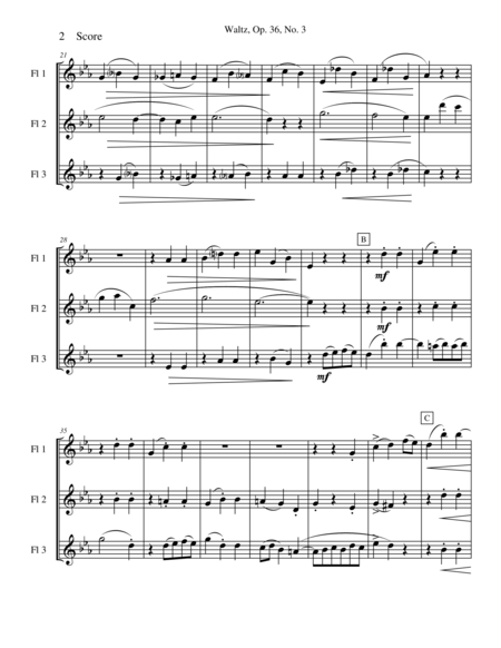 Waltz By Amy Beach Set For Flute Trio Page 2