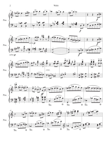 Waltz For Piano Page 2