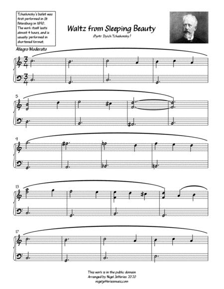 Waltz From Sleeping Beauty Arranged For Easy Piano Page 2