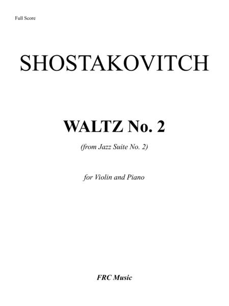 Waltz No 2 From Jazz Suite 2 For Violin And Piano Intermediate Page 2