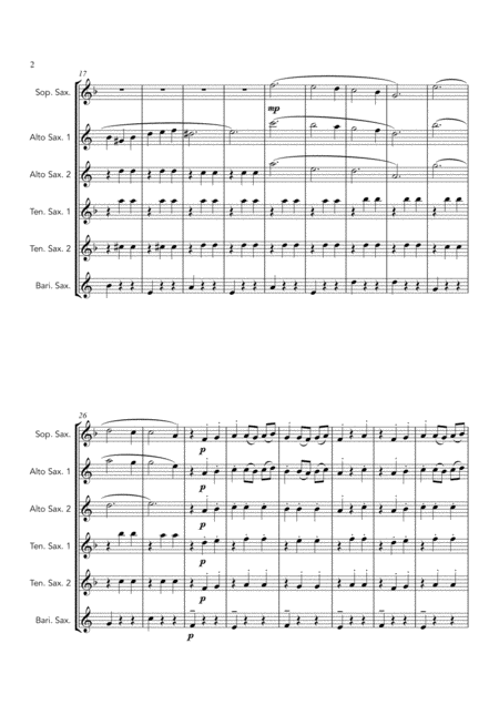 Waltz No 2 Shostakovich Saattb Saxophone Sextet Page 2