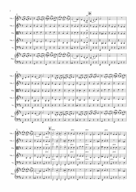 Waltz Of The Flowers Fantasia From Nutcracker For String Quartet Page 2