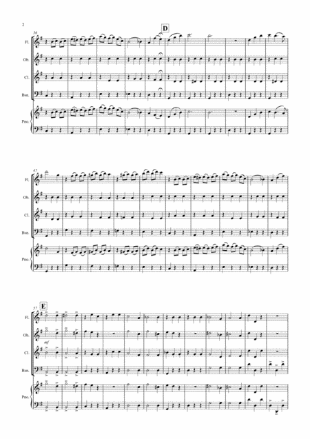 Waltz Of The Flowers Fantasia From The Nutcracker For Wind Quartet Page 2