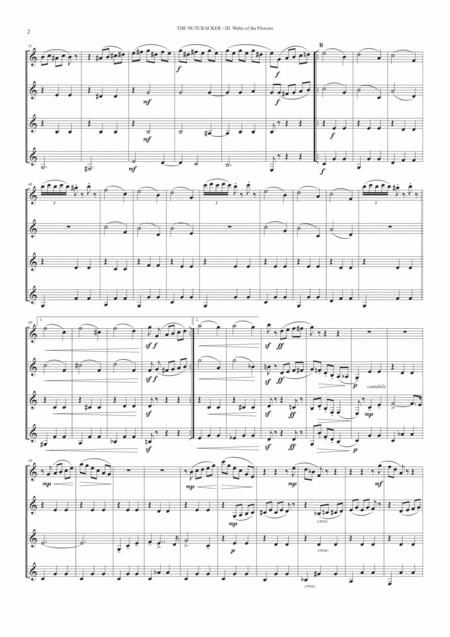 Waltz Of The Flowers From Nutcracker Suite For Clarinet Quartet Page 2