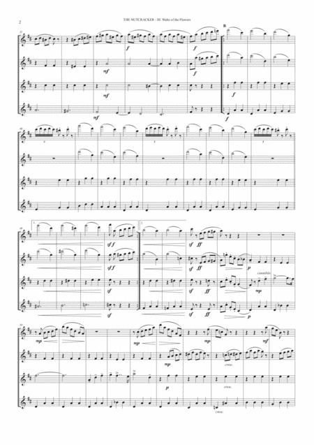 Waltz Of The Flowers From Nutcracker Suite For Flute Quartet Page 2