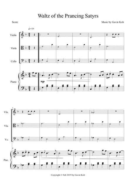 Waltz Of The Prancing Satyrs Piano Quartet Page 2