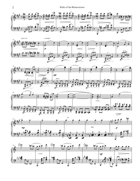 Waltz Of The Rhinoceroses Op 154 Page 2