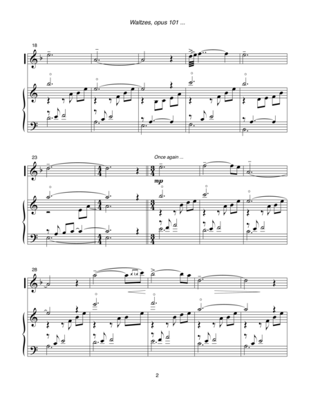 Waltzes Opus 101 2002 For Flute And Harp Page 2