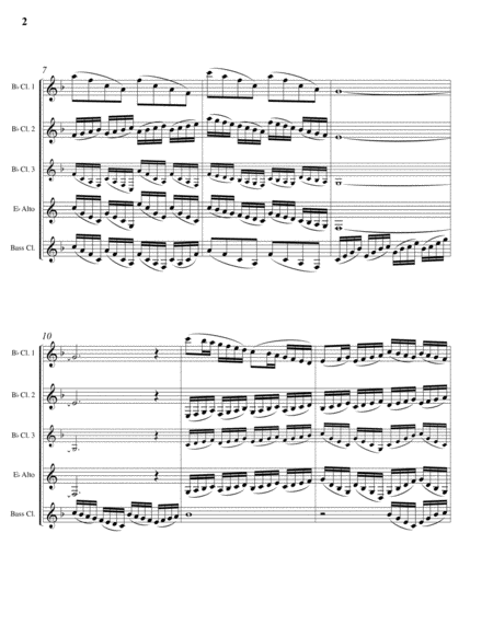 Warm Up That Horn For Clarinet Quartet 2 Clarinets In B Flat 3rd Clarinet In B Flat Or Alto Clarinet In E Flat And Bass Clarinet In B Flat Page 2