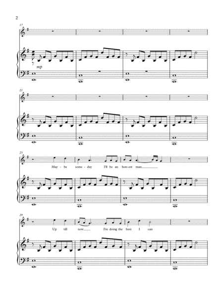 Wasting Love Piano Vocal Arrangement Page 2